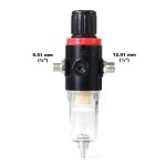 Terpo Regulator tlaka za airbrush 60 × 60 × 150 mm – do 7 bar Airbrush