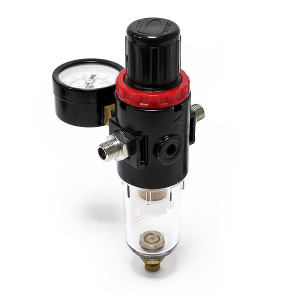 Terpo Regulator tlaka z vodnim separatorjem do 7 bar – 1/4″ in 1/8″ Airbrush