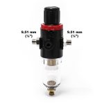 Terpo Regulator tlaka z vodnim separatorjem do 7 bar – 1/4″ in 1/8″ Airbrush