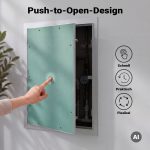 Terpo Revizijska loputa 40 × 60 cm – aluminijast okvir in vložek mavčne plošče 12,5 mm Gradbeni materiali in pripomočki