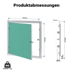 Terpo Revizijska loputa 500 × 500 × 15 mm za suhomontažo, aluminij 6063, vložek 12,5 mm Gradbeni materiali in pripomočki