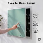Terpo Revizijska loputa 500 × 500 × 15 mm za suhomontažo, aluminij 6063, vložek 12,5 mm Gradbeni materiali in pripomočki