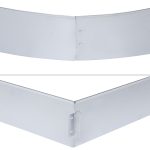 Terpo Robnik za trato 10 m – komplet 10 pocinkanih jeklenih elementov 100 × 14 cm