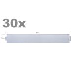 Terpo Robnik za trato 30 m – komplet 30 pocinkanih jeklenih elementov 100 × 14 cm