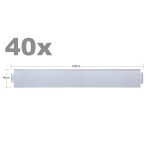 Terpo Robnik za trato 40 m, komplet 40 pocinkanih jeklenih elementov 100 × 14 cm Vrtna oprema