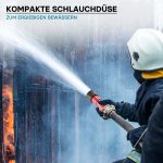 Terpo Ročnična šoba 38,1 mm (1,5 palca) za gasilsko cev – do 300 l/min, 7 bar