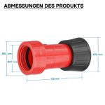 Terpo Ročnična šoba 38,1 mm (1,5 palca) za gasilsko cev – do 300 l/min, 7 bar