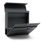 Terpo Samostoječi komplet 2 nabiralnikov model V16, 1000 × 135 × 1200 mm, antracitna Fasada, vrata, ograja