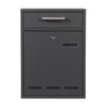 Terpo Samostoječi komplet 4 nabiralnikov model V53, 285 × 120 × 400 mm na predal, črna Fasada, vrata, ograja