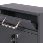Terpo Samostoječi komplet 4 nabiralnikov model V53, 285 × 120 × 400 mm na predal, črna Fasada, vrata, ograja