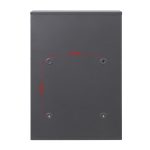 Terpo Samostoječi komplet 4 nabiralnikov model V53, 285 × 120 × 400 mm na predal, črna Fasada, vrata, ograja