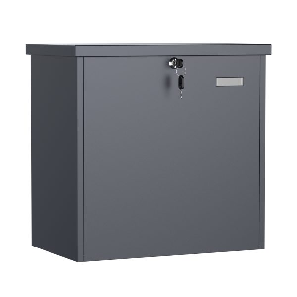 Terpo Samostoječi paketnik za pakete do 450 × 450 × 250 mm, antracit Fasada, vrata, ograja