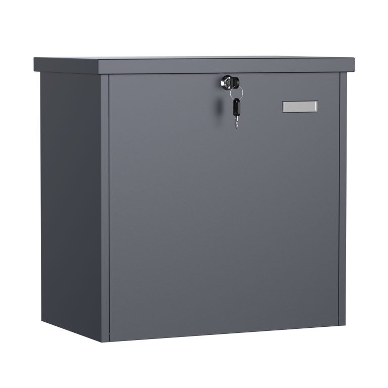 Terpo Samostoječi paketnik za pakete do 450 × 450 × 250 mm, antracit Fasada, vrata, ograja