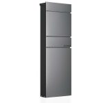 Terpo Samostoječi poštni nabiralnik – Antracit, 395 × 142 × 1150 mm Fasada, vrata, ograja