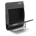 Terpo Samostoječi poštni nabiralnik – Antracit, 500 × 135 × 1200 mm Fasada, vrata, ograja