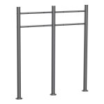 Terpo Samostoječi poštni nabiralnik – Antracit, 850 × 90 × 1200 mm Fasada, vrata, ograja