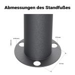 Terpo Samostoječi poštni nabiralnik – Antracit, 850 × 90 × 1200 mm Fasada, vrata, ograja