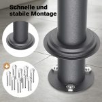 Terpo Samostoječi poštni nabiralnik – Antracit, 850 × 90 × 1200 mm Fasada, vrata, ograja