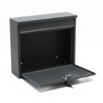 Terpo Samostoječi poštni nabiralnik V13, 500 × 150 × 1200 mm, barva antracitna, pocinkano jeklo Fasada, vrata, ograja