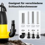 Terpo Potopna črpalka za umazano vodo 7000 l/h, 400 W – delci do Ø 5 mm