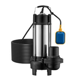 Terpo Potopna črpalka za umazano vodo z rezalnikom 31.200 l/h, 2200 W – plovno stikalo, IP68