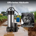 Terpo Potopna črpalka za umazano vodo z rezalnikom 31.200 l/h, 2200 W – plovno stikalo, IP68