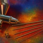 Terpo Set čistilnih igel za šobe 5-delni, nerjaveča jeklena žica – za airbrush pištole