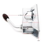 Terpo Komplet 2 pocinkanih podpornih nog za prikolico Ø 48 mm z objemkami Prikolice