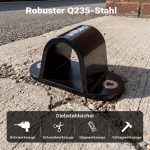Terpo Sidro proti kraji tip 01, jeklo, 100x50x50 mm – stensko in talno sidro za motor in kolo