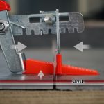 Terpo Set za niveliranje ploščic – 100 nateznih zaklopk in klešče, fuga 1,0 mm Delavnica in orodje