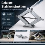 Terpo Škarjasta dvigalka 1 t iz jekla – dvig 90–315 mm za osebna vozila in terence