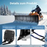Terpo Snežni plug za ATV in traktor 140 × 40 cm – prašno lakirano jeklo, nastavljiva smer Vrtna oprema