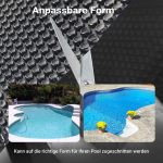 Terpo Solarna folija za bazen 4 × 6 m – črna PE, debelina 120 μm