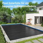 Terpo Solarna folija za bazen 4 × 6 m – črna PE, debelina 400 μm