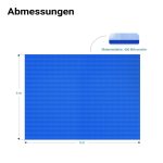 Terpo Solarna folija za bazen 4 × 6 m – modra PE, debelina 400 μm