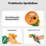 Terpo Spiralna vrtna cev 15 m – priključki 1/2 in 3/4 palca, tlak do 6 bar