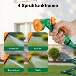Terpo Spiralna vrtna cev 15 m – priključki 1/2 in 3/4 palca, tlak do 6 bar
