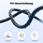 Terpo Spiralni kabel 13-polni na 13-polni 3 m, s plastičnim vtičem in vtičnico – podaljševalni kabel za prikolico