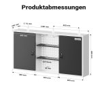 Terpo Stenska omarica – mere 1200 x 200 x 600 mm Delavnica in orodje