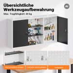 Terpo Stenska omarica – mere 1200 x 200 x 600 mm Delavnica in orodje