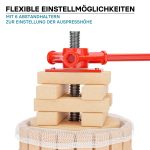 Terpo Stiskalnica za sadje 6 L iz bukovega lesa s stiskalnim platnom, košara 190x270 mm Stiskalnice in drobilniki sadja