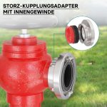 Terpo Storz fiksna spojka C 52 mm, notranji navoj 2 palca (59,25 mm), aluminij, do 10 bar Požarna varnost