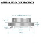 Terpo Storz fiksna spojka C 52 mm, notranji navoj 2 palca (59,25 mm), aluminij, do 10 bar Požarna varnost