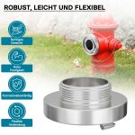 Terpo Storz fiksna spojka C 52 mm z zunanjim navojem 2 palca – aluminij, do 10 bar