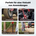 Terpo Terenska dvigalka 152 cm (60") do 3000 kg, dvig do 135 cm – kmečka dvigalka iz jekla za terence, SUV in ATV