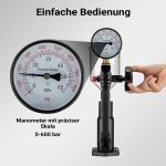 Terpo Tester dizelskih injektorjev z manometrom 0–600 bar, z adapterji in rezervoarjem za gorivo