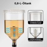 Terpo Tester dizelskih injektorjev z manometrom 0–600 bar, z adapterji in rezervoarjem za gorivo