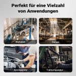 Terpo Tester dizelskih injektorjev z manometrom 0–600 bar, z adapterji in rezervoarjem za gorivo