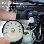 Terpo Tester zaščite proti zmrzali 130 x 100 x 40 mm iz plastike – merilnik hladilne tekočine 0 do -40 °C, merilna naprava za hladilno vodo za etilenglikol