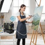 Terpo Tihi airbrush kompresor HS-679F z rezervoarjem 1,5 l – 28 l/min Airbrush